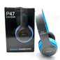 P47 Bluetooth 5.0 Wireless Headphone Foldable HIFI Stereo Bass Earphone Kid Helmet Gift with Mic USB Adaptor for Iphone Game