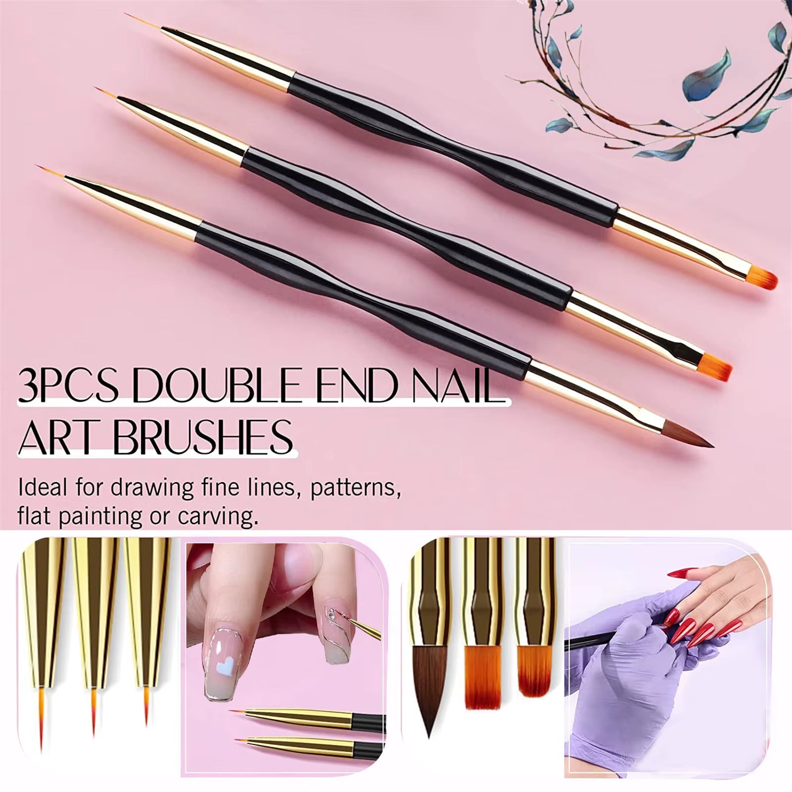 31Pcs Nail Brush Pen Set Wirh Storage Box Nail Art Liner Brush UV Gel Painting Acrylic Nail Tool Nail Art Beauty Tool Manicure