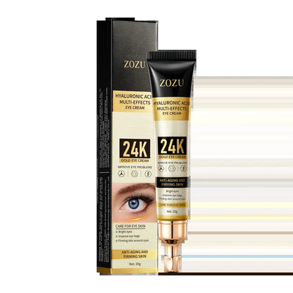 24Kgold Hyaluronic Acid Eye Cream Firming Fading Fine Lines Anti-Dark Circle Cream Hydrating Nourishing Eye Care