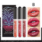 3Pcs Glitter  Waterproof Sexy Blue Purple Black Lip Gloss Shiny Lip Tint Halloween Lip Makeup Tool Korean Cosmetics