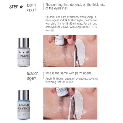 AA47 Ibcccndc Eyelashes Lift Set New Professional Full Eyelash Kit Eyelash Extensions Makeup Tool with Silicone Pad Sorting Rod