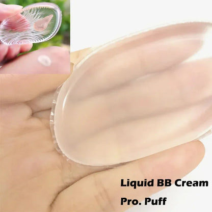 2024 New 1Pc Cosmetic Supplies Makeup Silisponge Blender Silicone Sponge Puff for Liquid Foundation BB Cream Kawaii Makeup