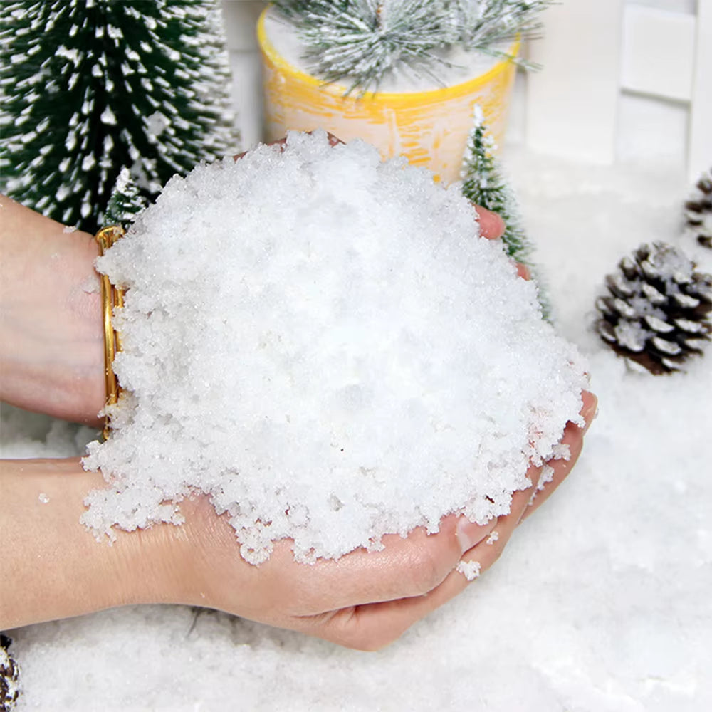 100G/50G Christmas Artificial Snowflake Powder Decoration Christmas Party Home Decor Fluffy Fake Snow Venue Supplies