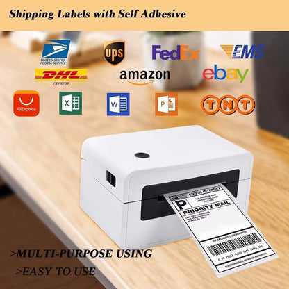 4X6 Inch 500Sheets Thermal Shipping Self-Adhesive Label Printer Shipping Labels Oil-Proof Labels All-Purpose Sticker Label Paper