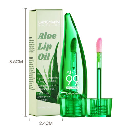 Natural Aloe Lipstick Lip Moisturizing Nourish Waterproof Color Lip Tint Long Durable Gloss Changeable Color Lip Oil Lip Balm